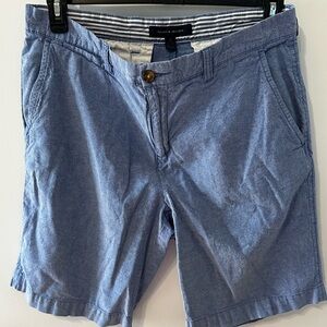 Tommy Hilfiger Light Blue Men's Flat Front Shorts